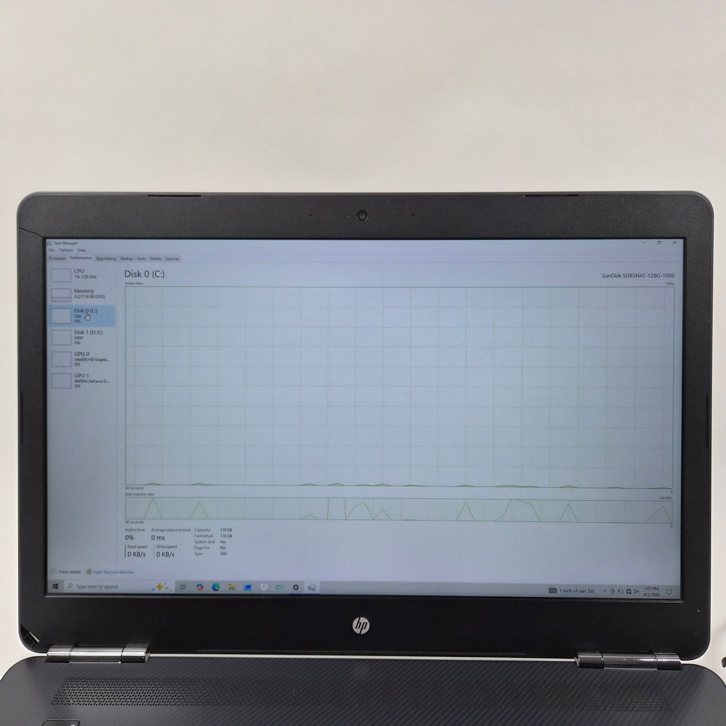 Broken HP Omen 7265NGW 17-W253DX 17.3" i7-7700HQ 2.8GHz Bad Battery